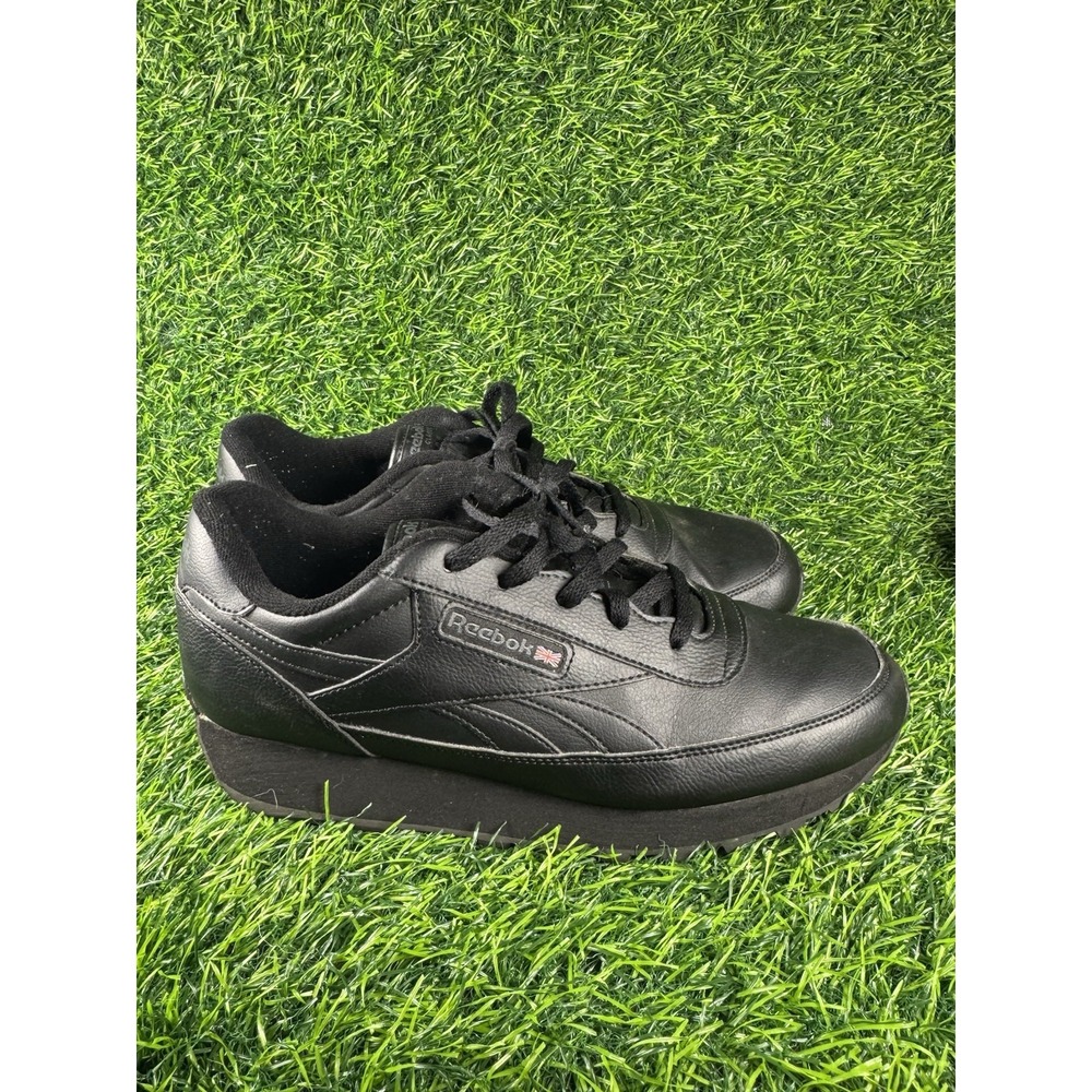 Reebok Men's Classic Ortholite Leather Shoes Sz 11 Black 212001 Comfort Footbed